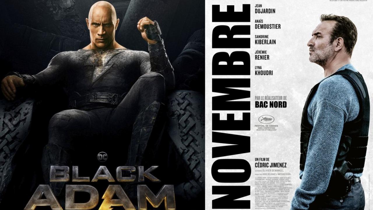 Black Adam conserve la tête du boxoffice français, Novembre passe les